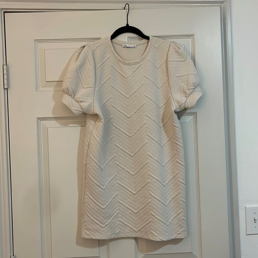 Zara beige mini dress